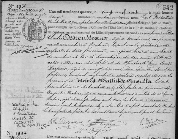 1904 naissance agnes desrousseaux 2
