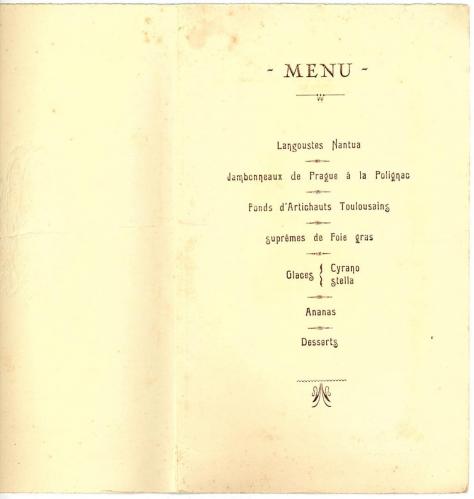 1931 menu mariage michel agnes2