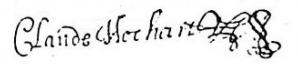 1663 signature claude