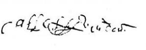 1663 signature x