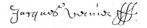 1676 signature jacques vernier