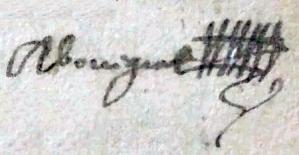 1684 signature anthoine bouquer