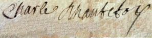 1685 signature charles dhautefois 1