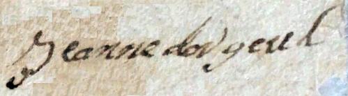 1685 signature jeanne dorgeul