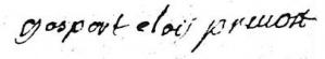 1718 signature gaspart elois