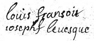 1718 signature louis francois joseph