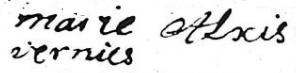 1718 signature marie alexis vernier
