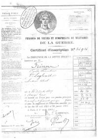 1892 pension de veuve emilie clementine